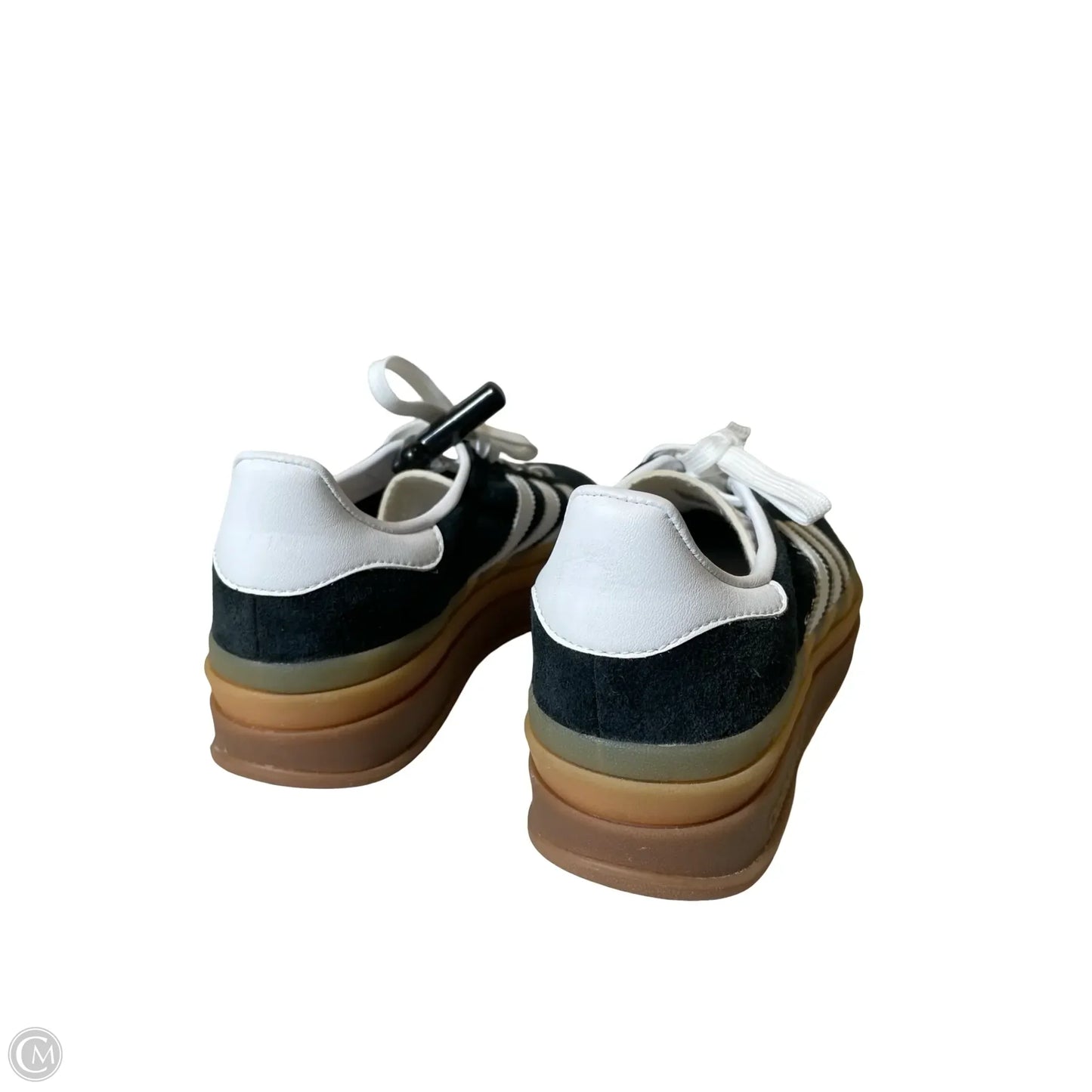Shoes Heels Platform By Adidas In Black & White, Size: 7.5