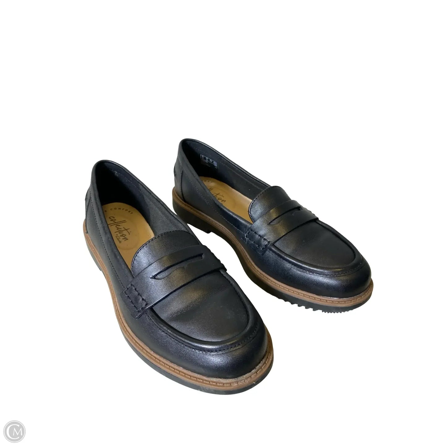 Shoes Flats By Clarks In Black, Size: 6