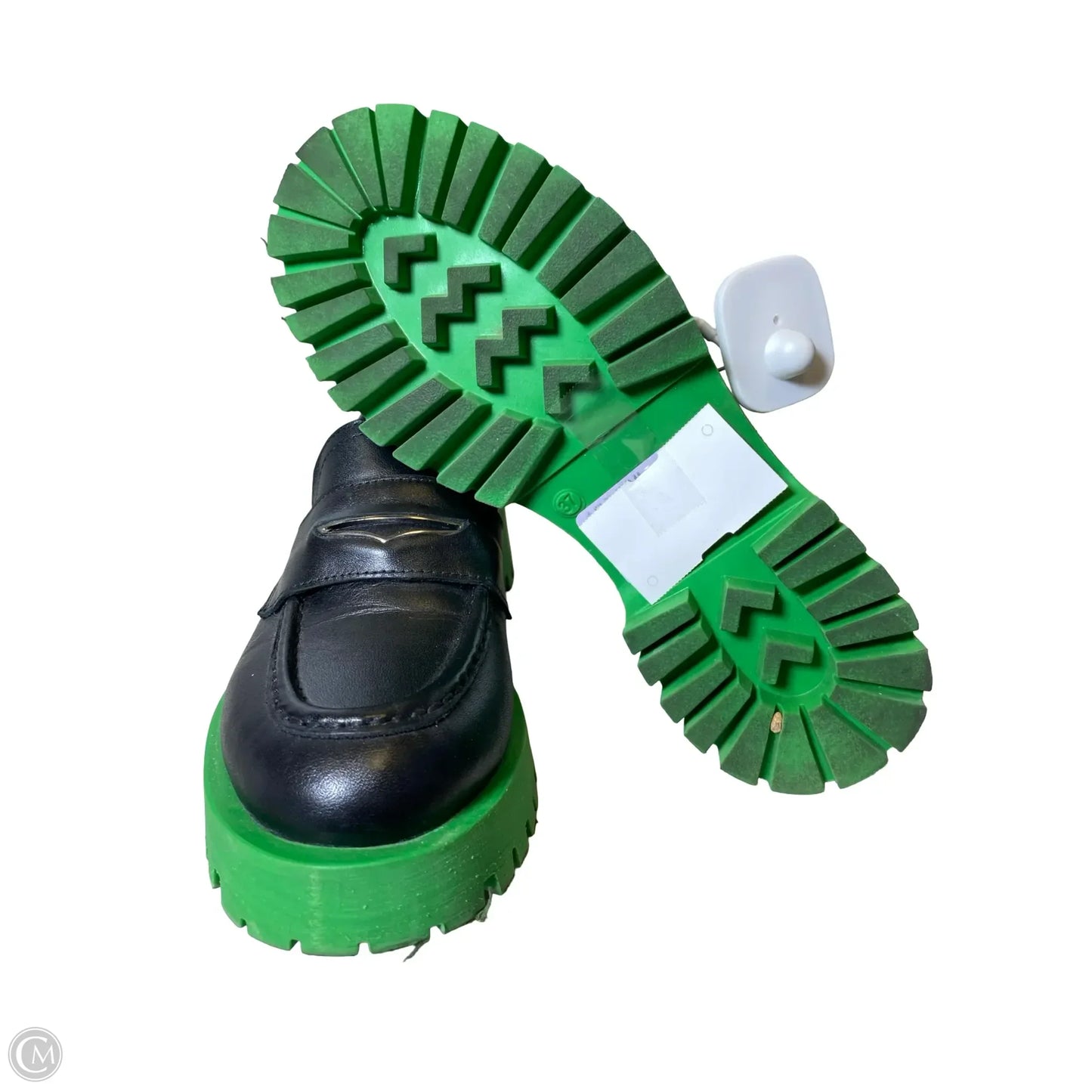 Shoes Heels Platform By Steve Madden In Black & Green, Size: 6.5