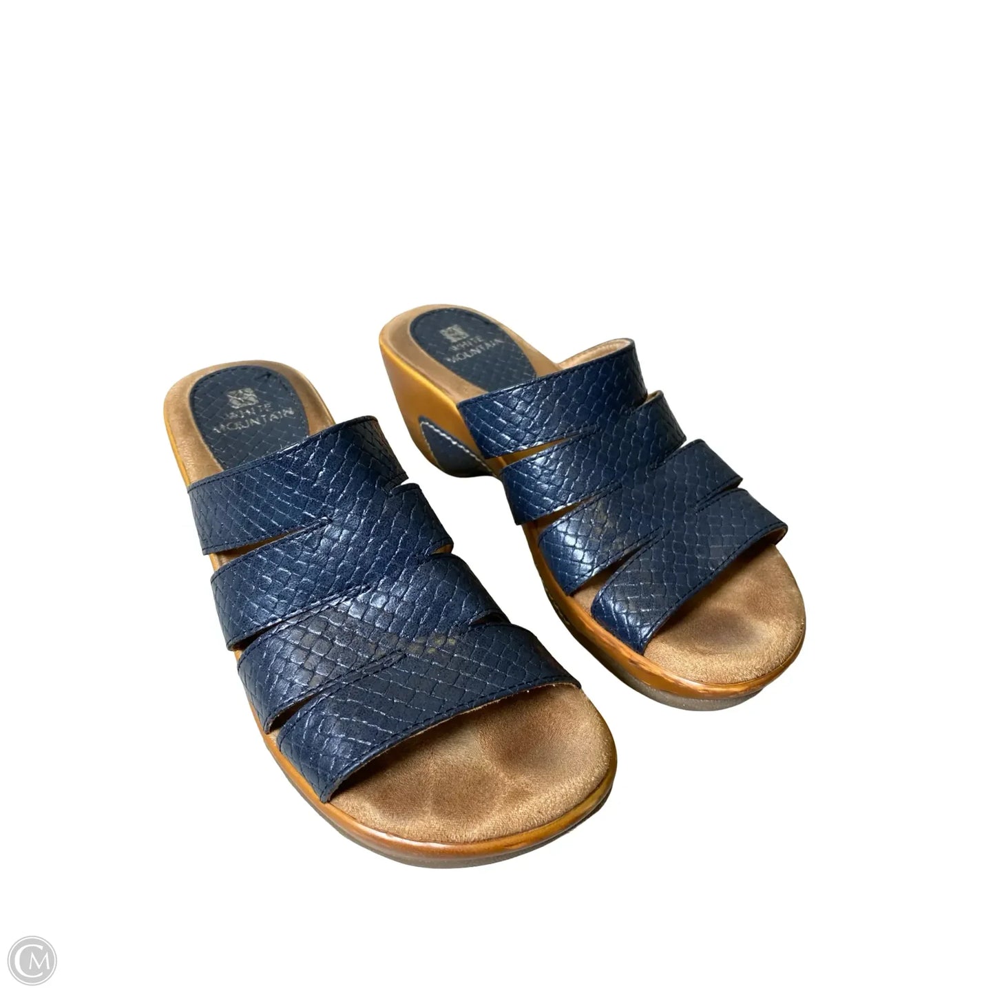 Shoes Heels Wedge By White Mountain In Navy, Size: 6.5