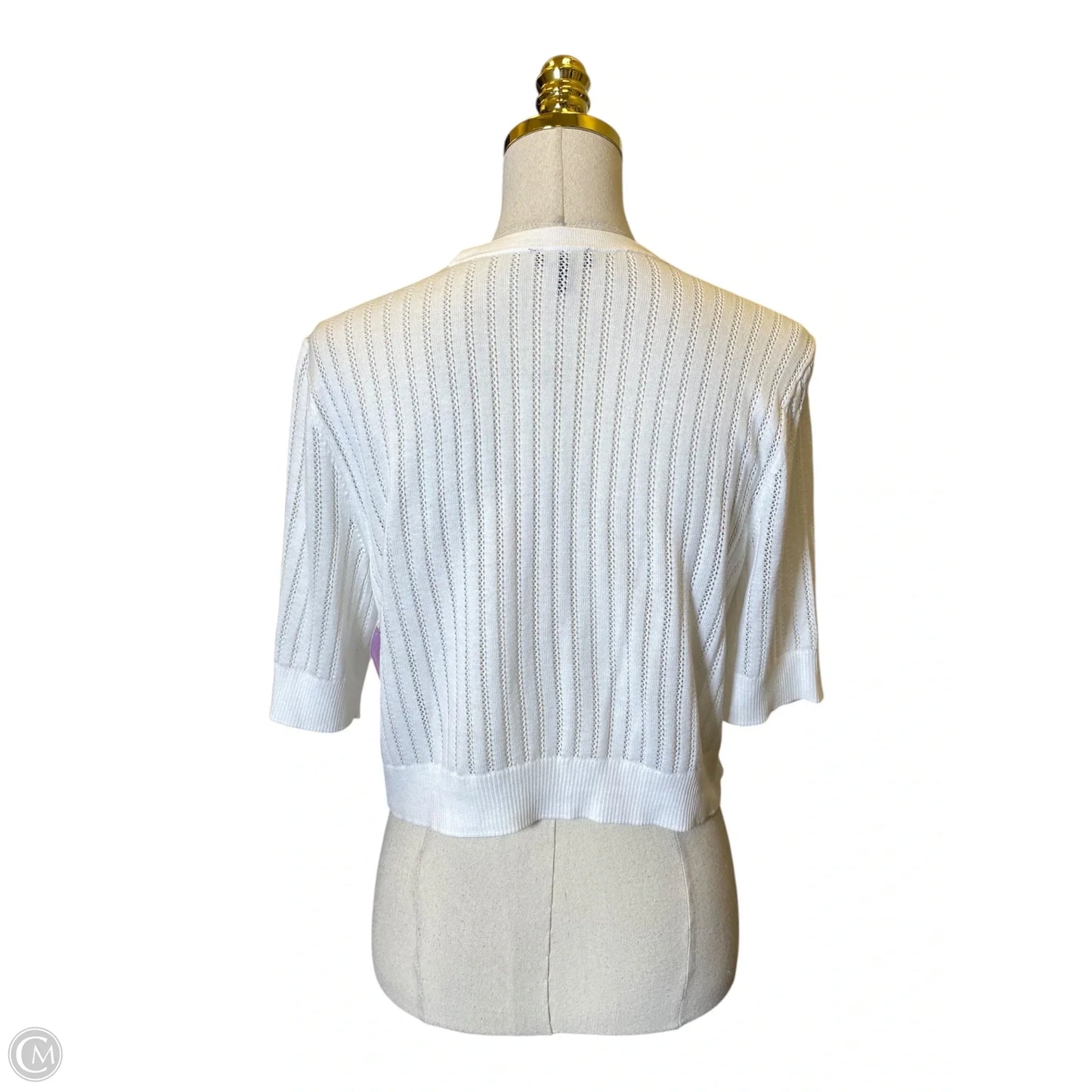 Cardigan By Talbots In White, Size: M