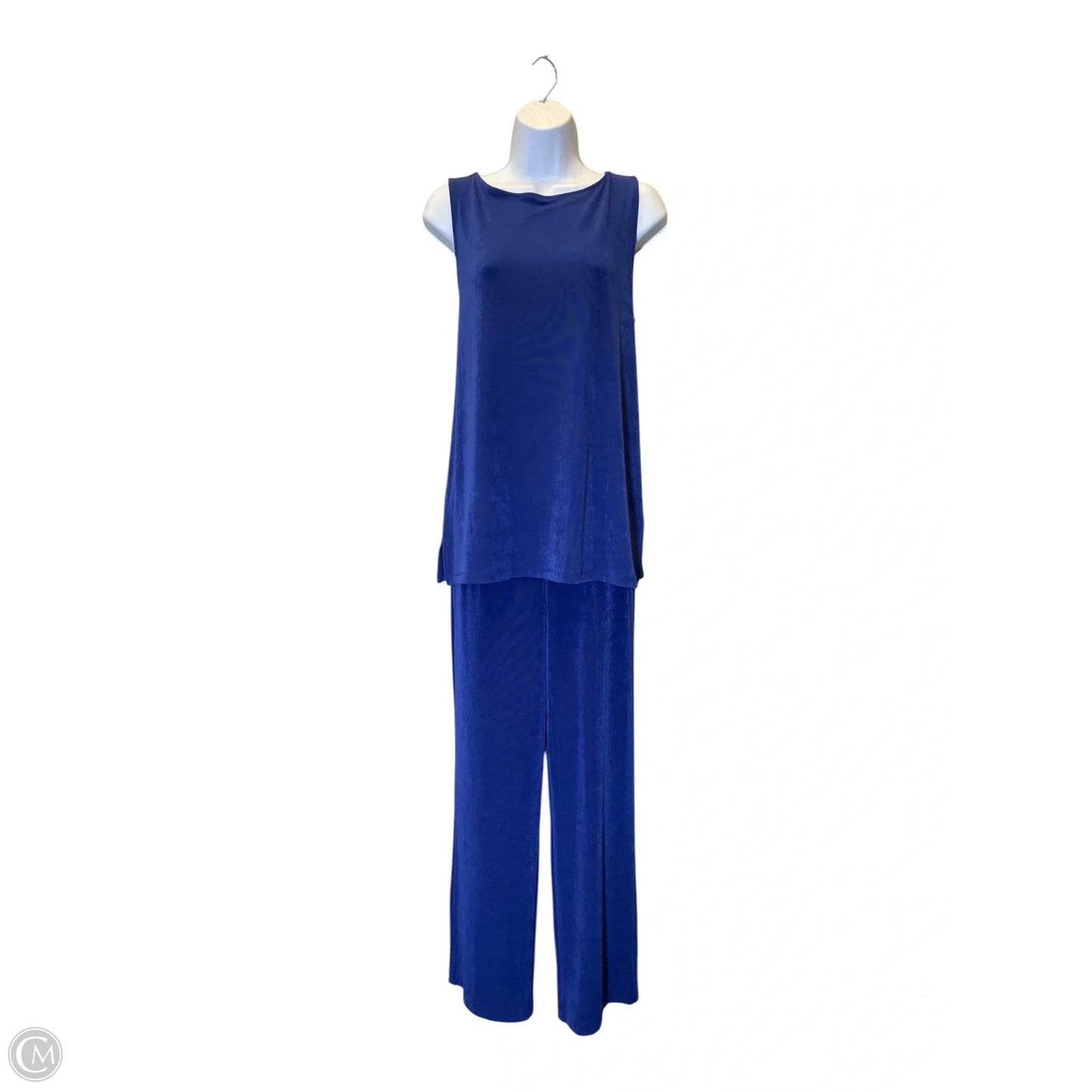 Top 2pc Sleeveless By Chicos In Blue, Size: M