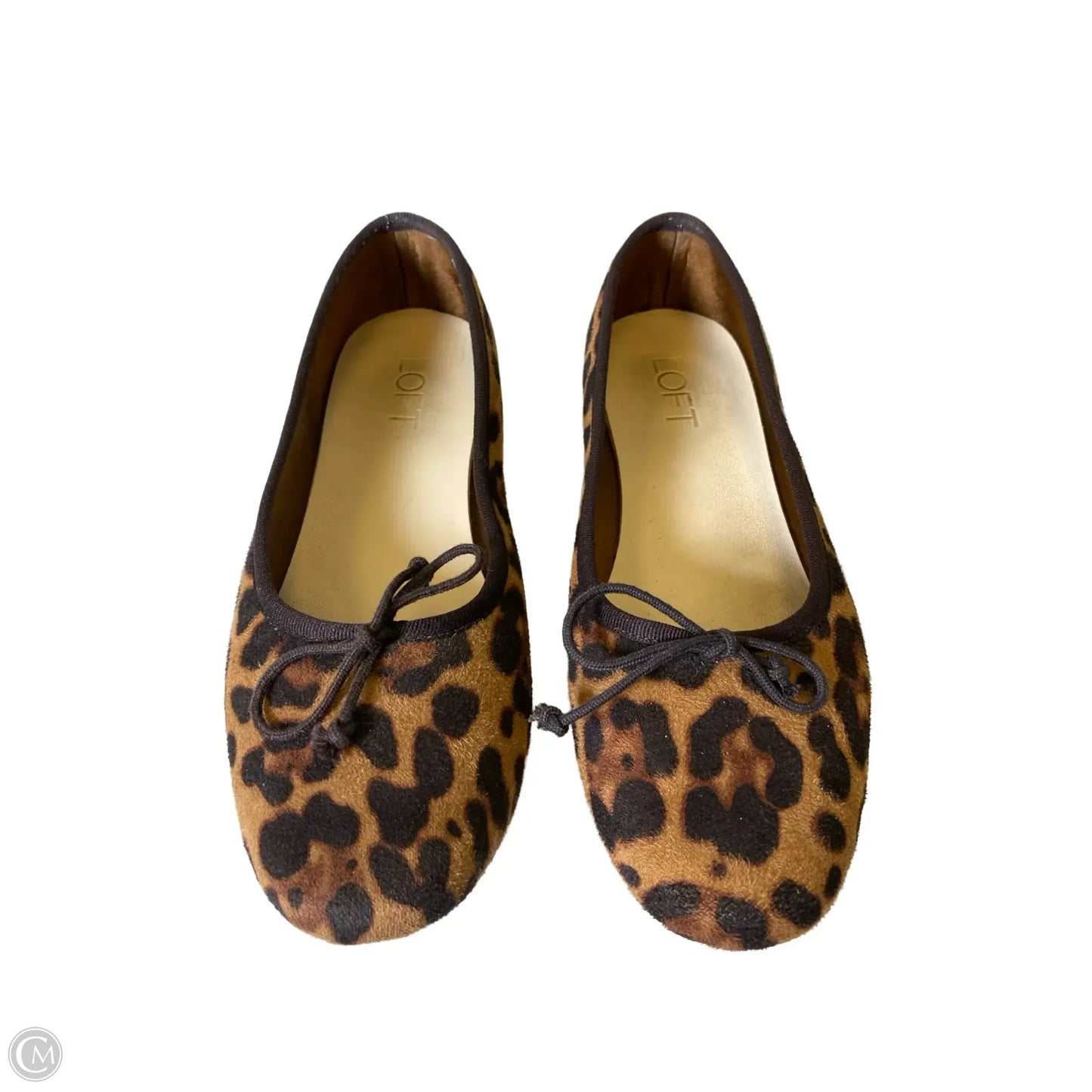 Shoes Flats By Loft In Animal Print, Size: 7.5