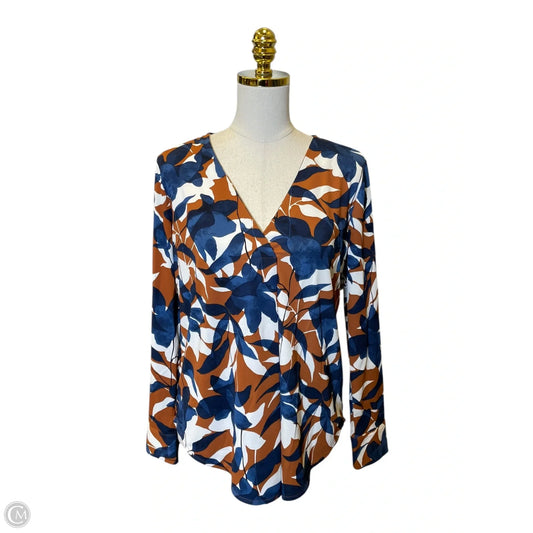 Top Long Sleeve By Ann Taylor In Multi-colored, Size: M