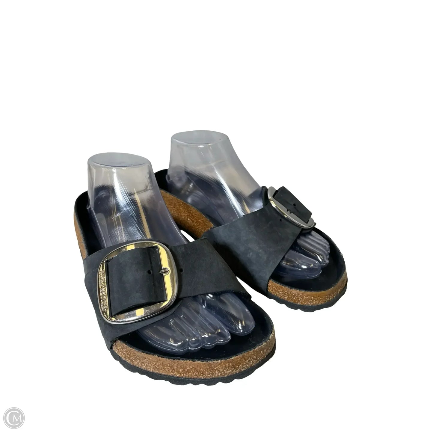 Sandals Flats By Birkenstock In Black, Size: 8