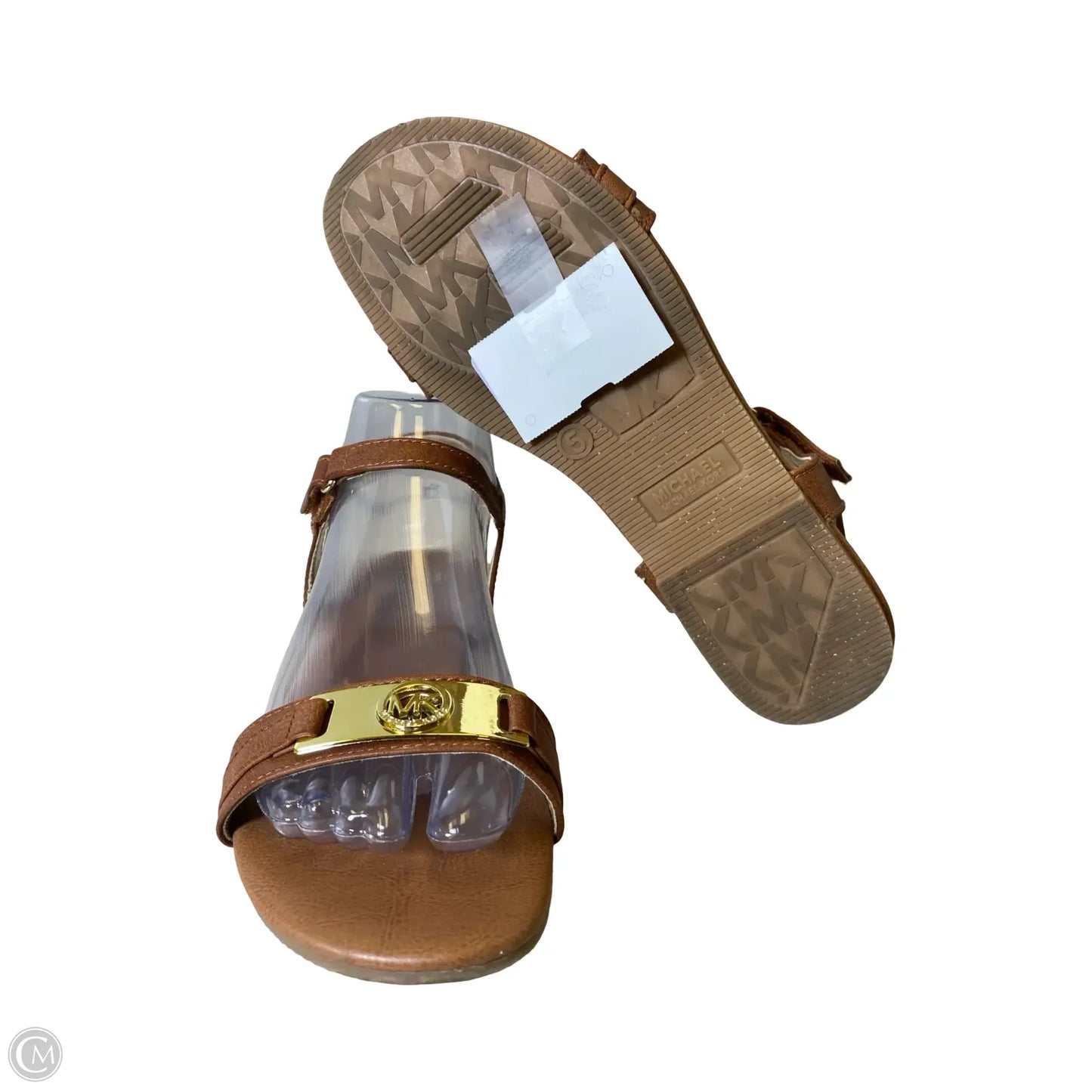 Sandals Flats By Michael By Michael Kors In Brown, Size: 5