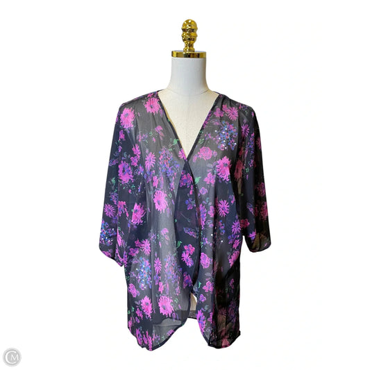 Kimono By Clothes Mentor In Multi-colored, Size: Osfm