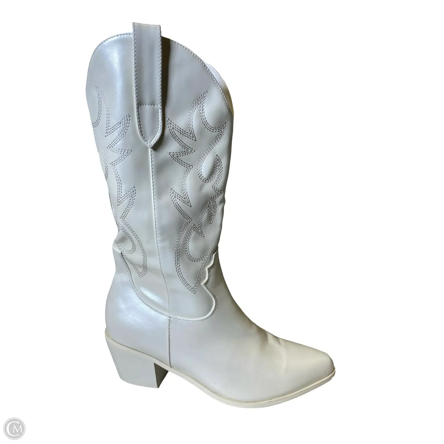 Boots Western By Clothes Mentor In Cream, Size: 9