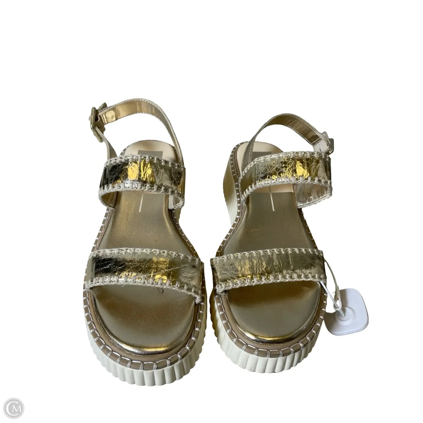 Sandals Heels Platform By Dolce Vita In Gold, Size: 10