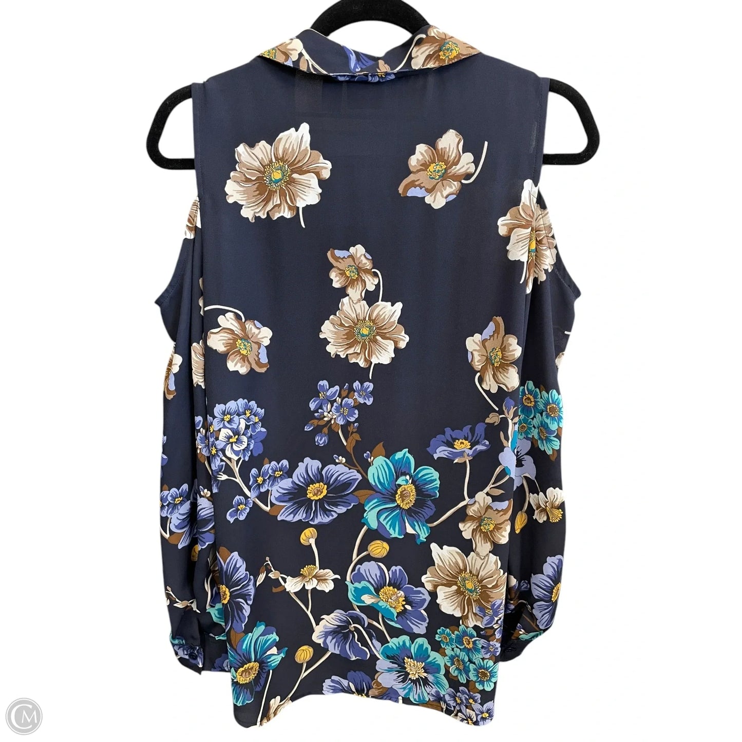Top Long Sleeve By Chicos In Floral Print, Size: M