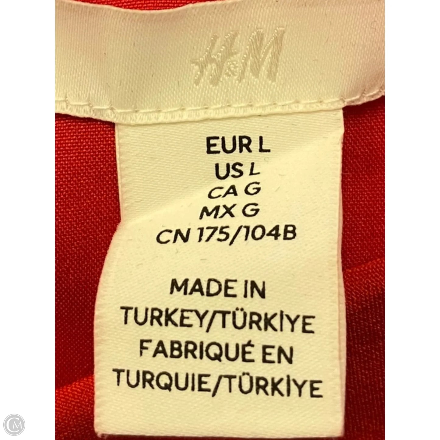 Dress Casual Midi By H&m In Red, Size: L