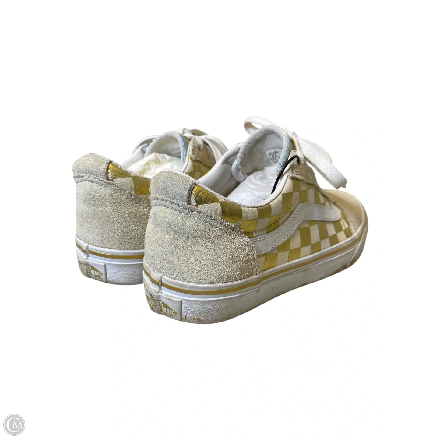 Shoes Flats By Vans In Gold & Tan, Size: 6.5
