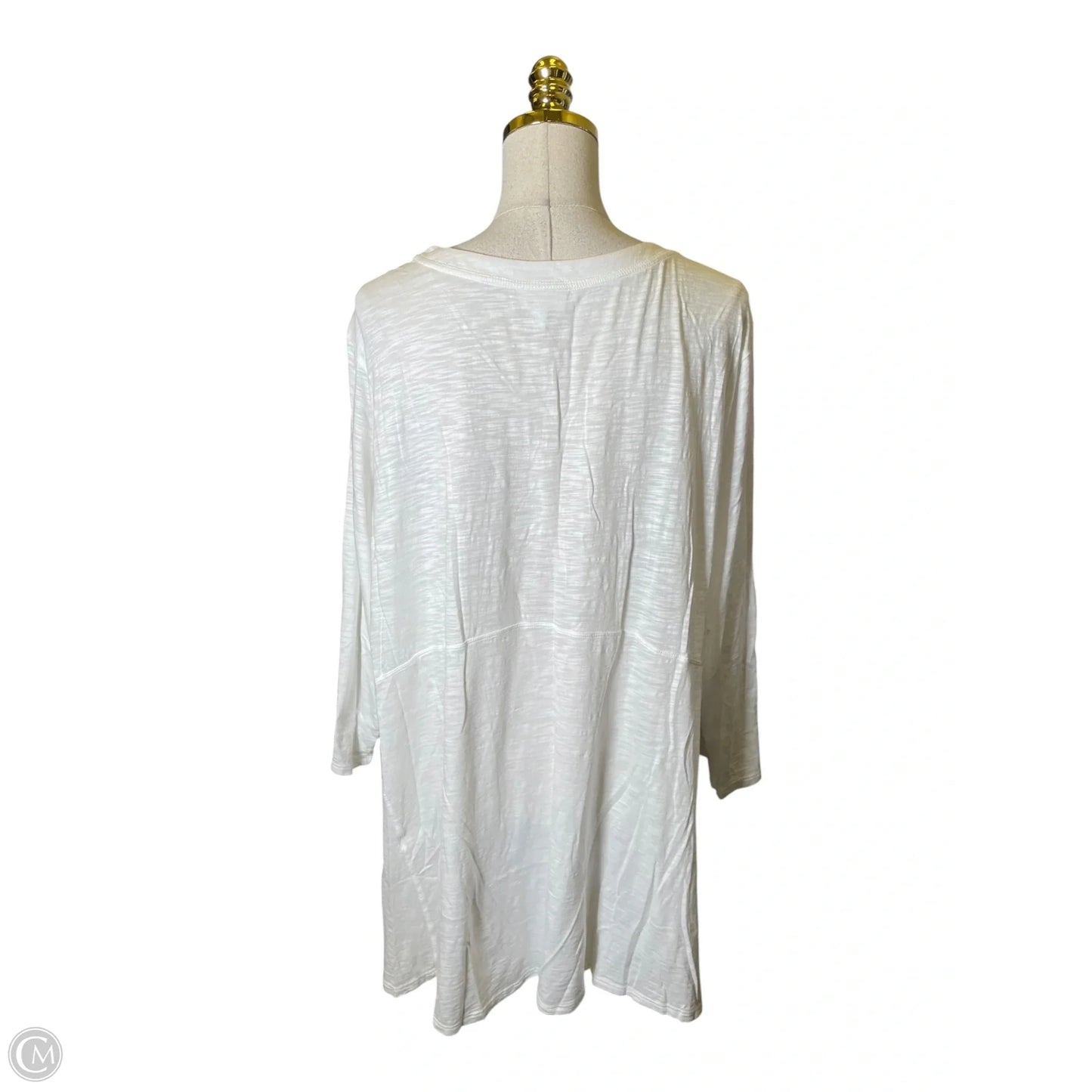 Top Long Sleeve By J. Jill In White, Size: 3x