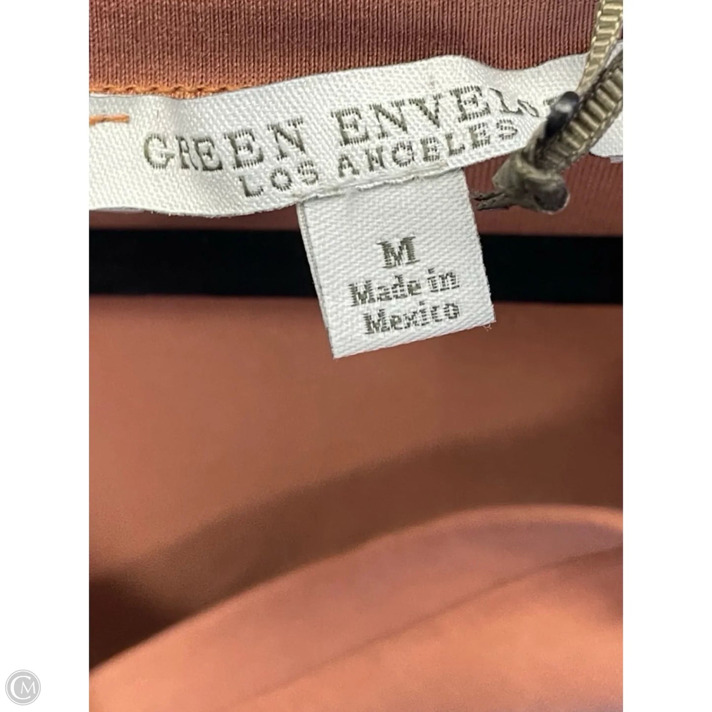 Top Short Sleeve By Green Envelope In Brown, Size: M