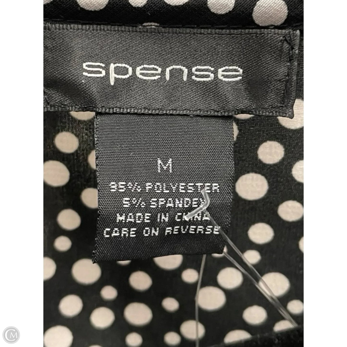 Top Sleeveless By Spense In Polkadot Pattern, Size: M