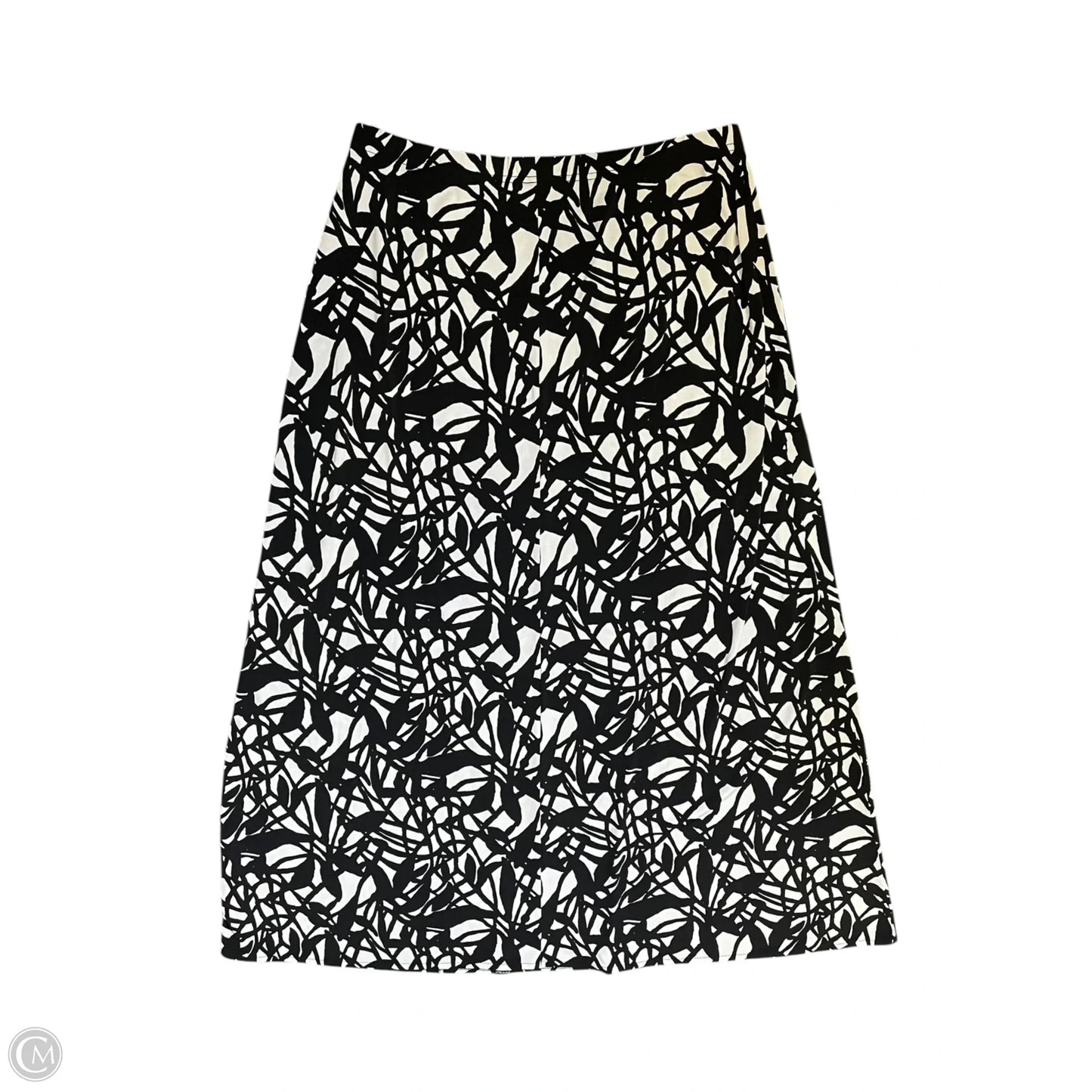 Skirt Maxi By East 5th In Black & White, Size: L