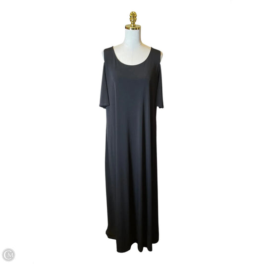 Dress Casual Maxi By Chicos In Black, Size: Xl