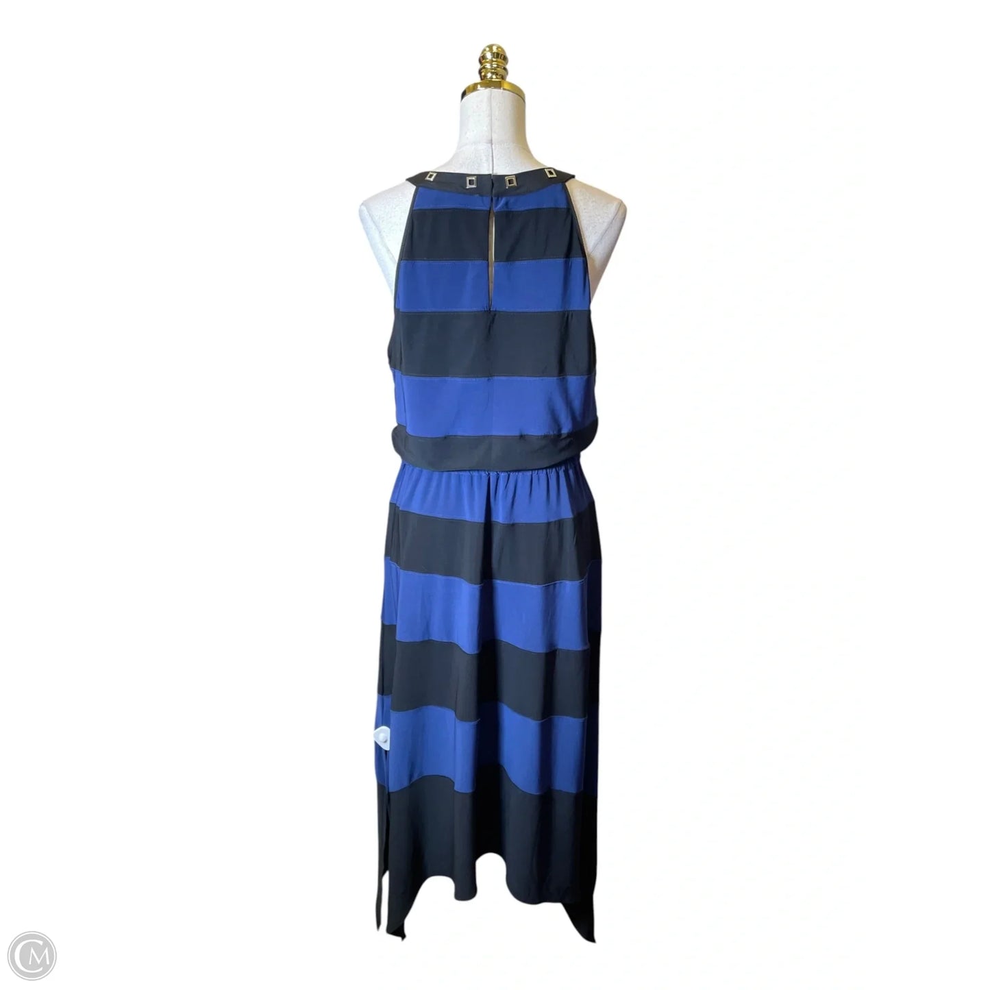 Dress Casual Maxi By White House Black Market In Black & Blue, Size: M