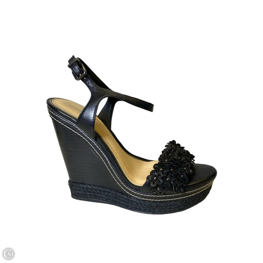 Shoes Heels Wedge By Gianni Bini In Black, Size: 9.5