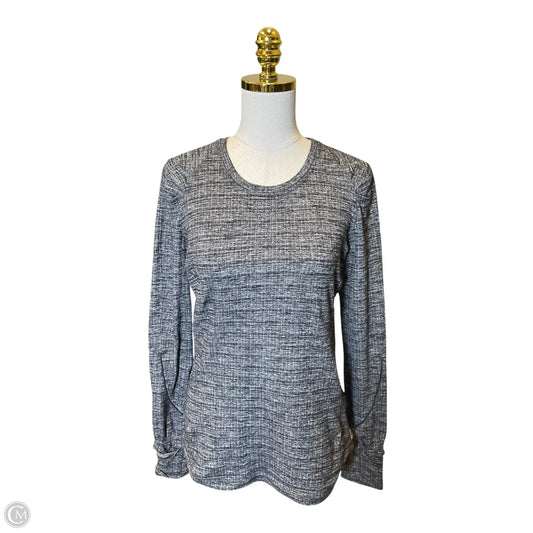 Athletic Top Long Sleeve Crewneck By Lululemon In Grey, Size: 8