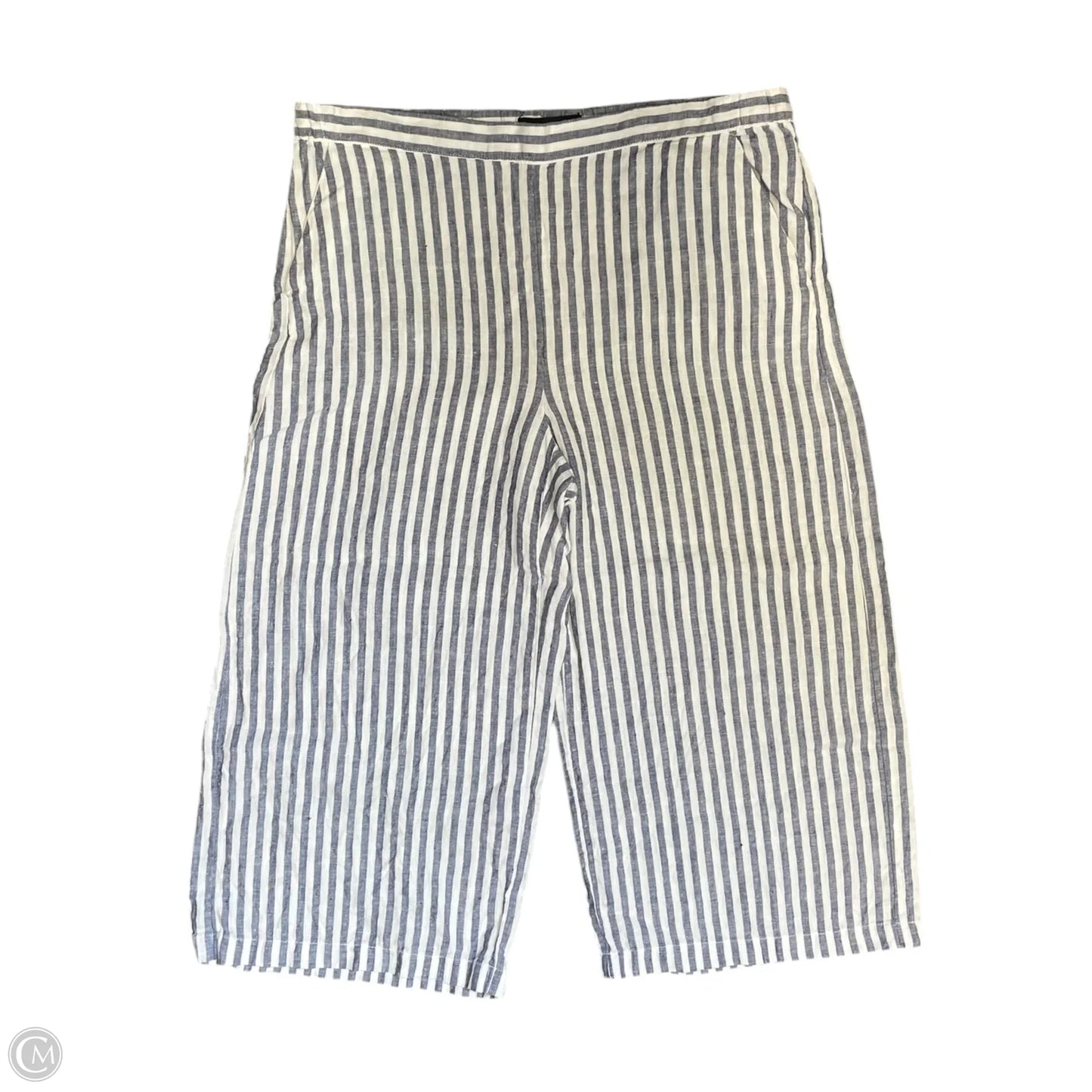Pants Lounge By Ellen Tracy In Blue & White, Size: M