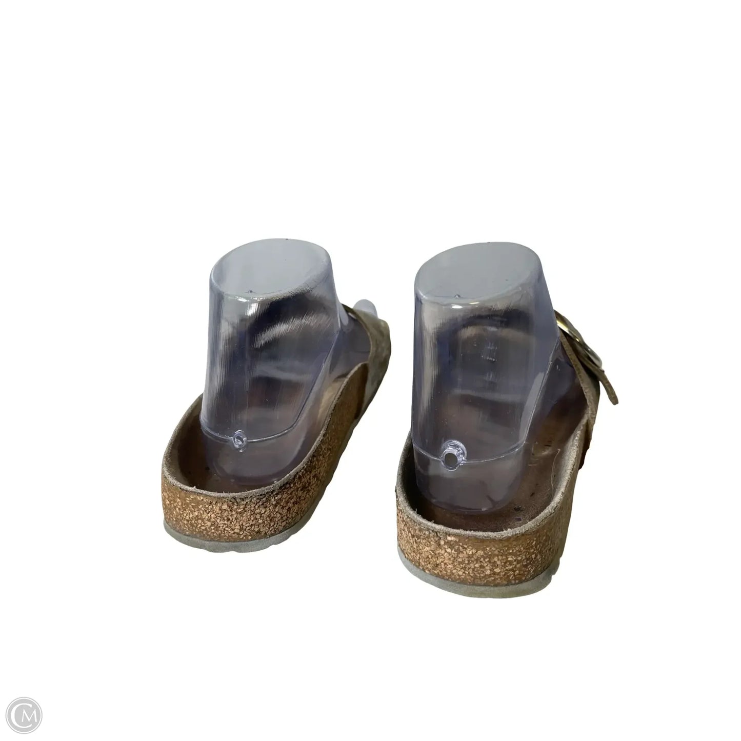 Sandals Flats By Birkenstock In Grey, Size: 6