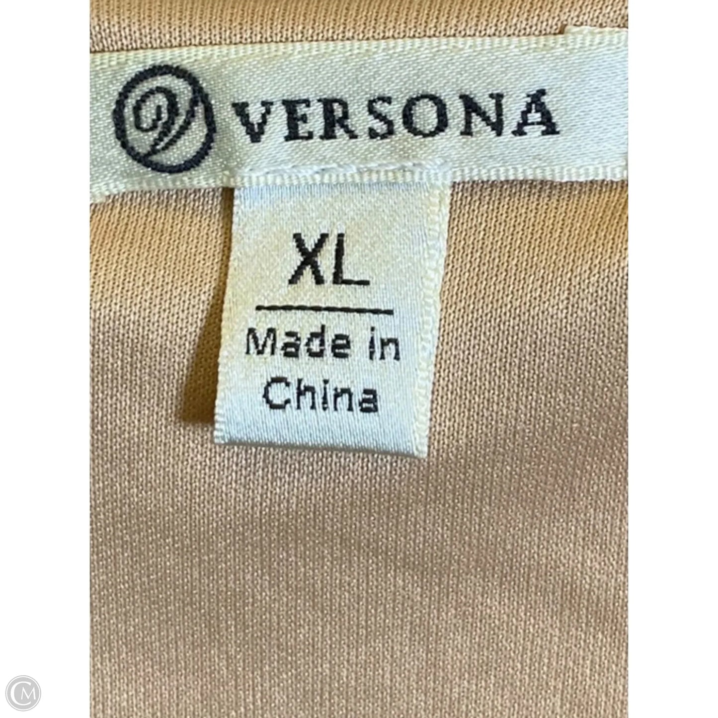 Dress Casual Midi By Versona In Tan, Size: Xl