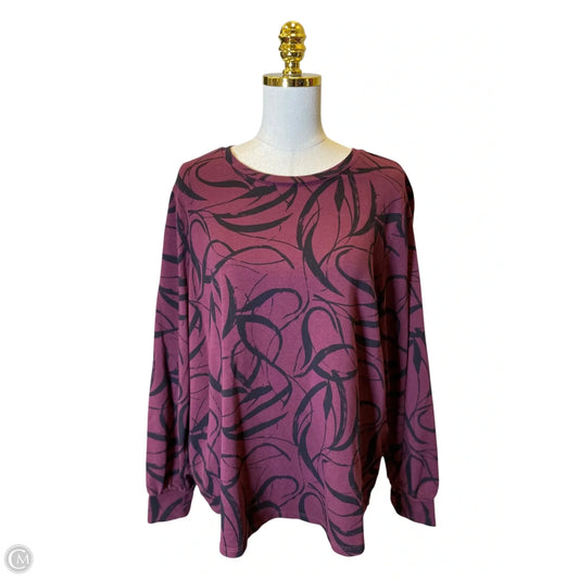 Top Long Sleeve By Chicos In Multi-colored, Size: Xl