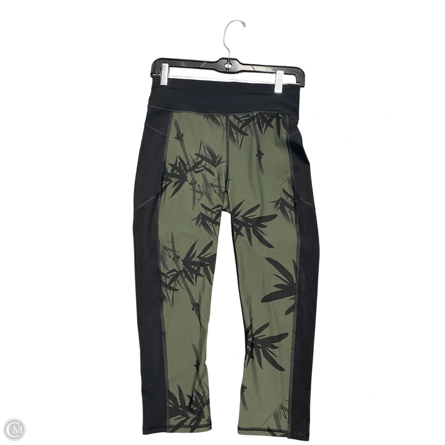 Athletic Leggings By Sweaty Betty In Black & Green, Size: S