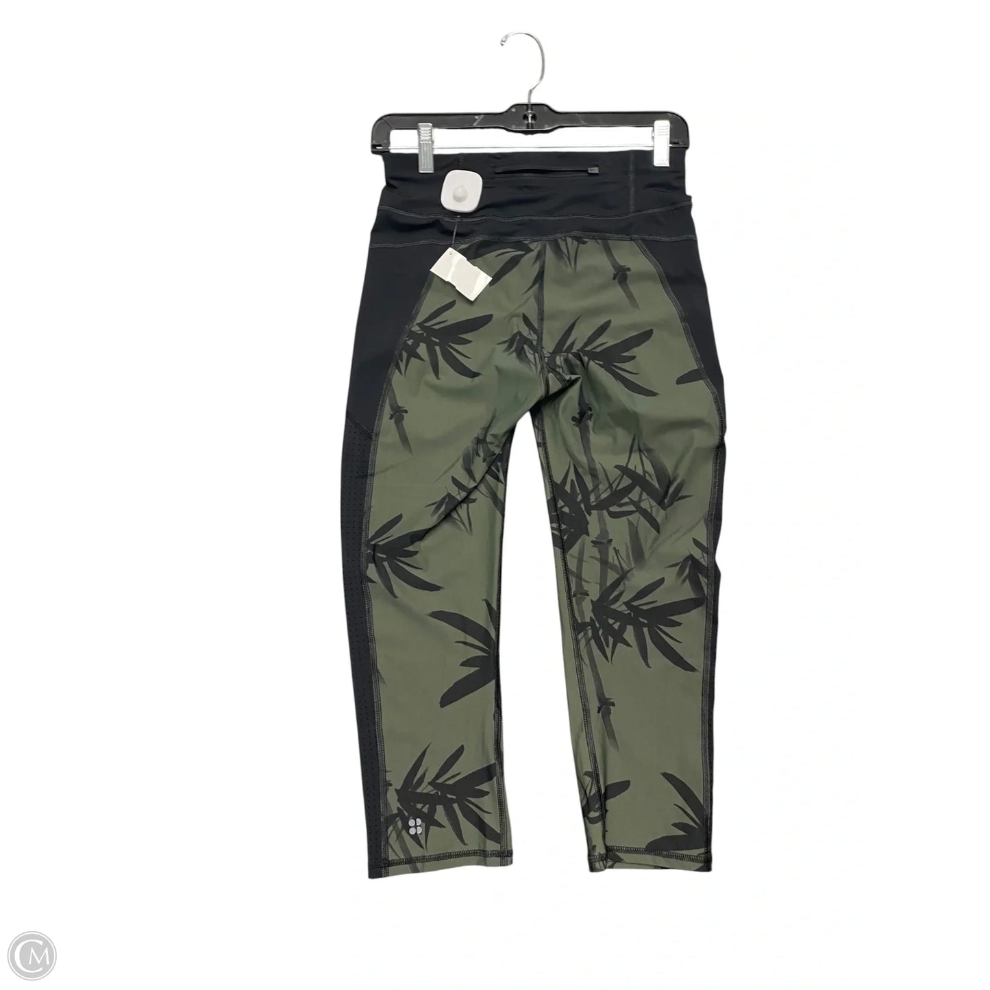 Athletic Leggings By Sweaty Betty In Black & Green, Size: S