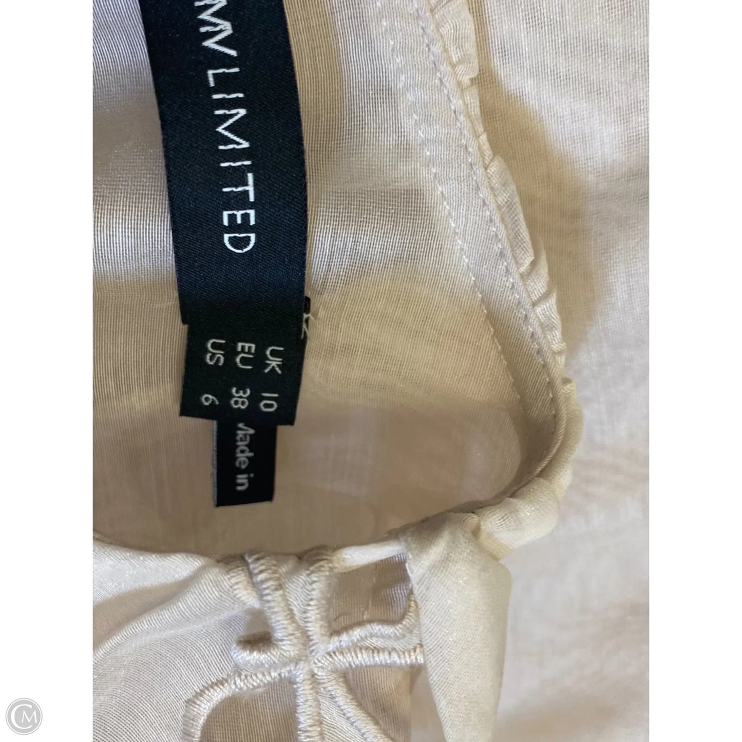 Top Long Sleeve By Clothes Mentor In Tan, Size: S