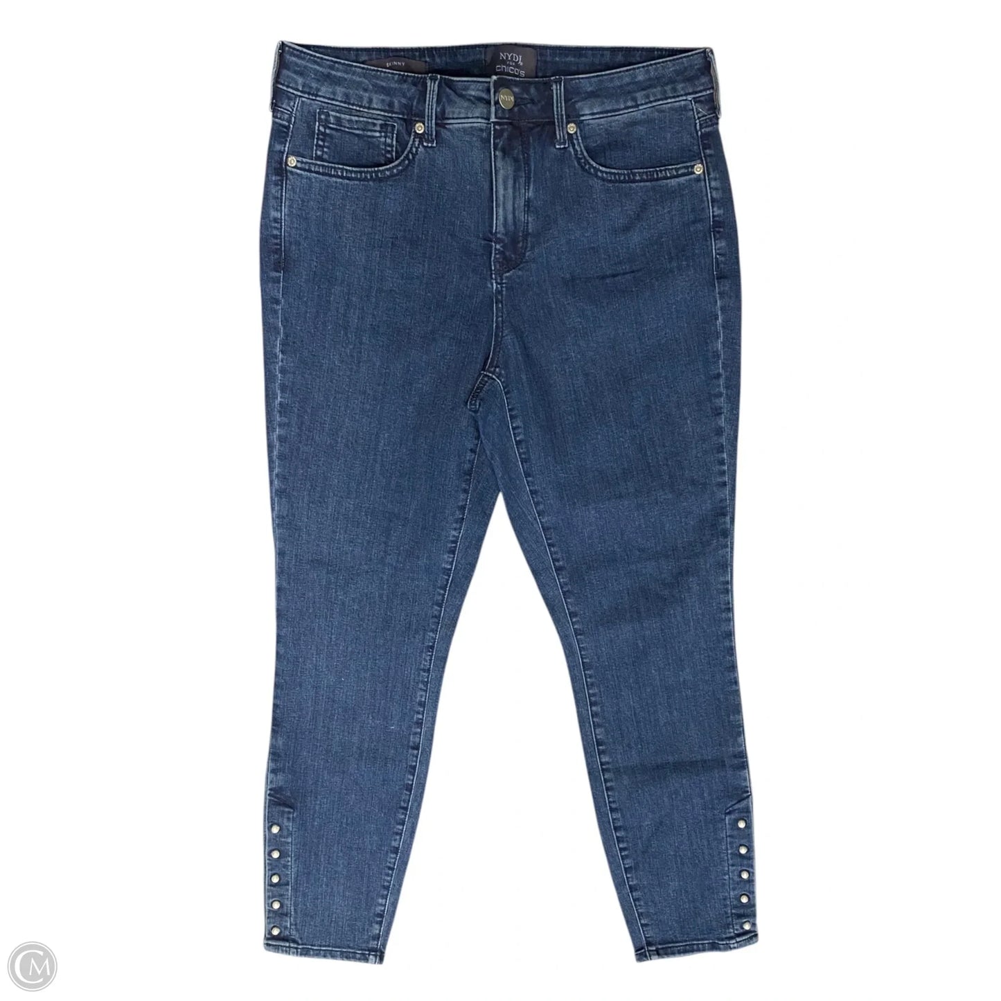 Jeans Skinny By Chicos In Blue Denim, Size: 8