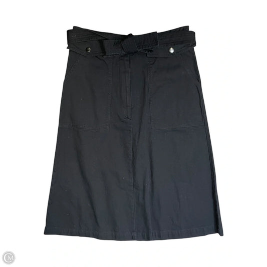 Skirt Midi By Banana Republic In Black, Size: 4
