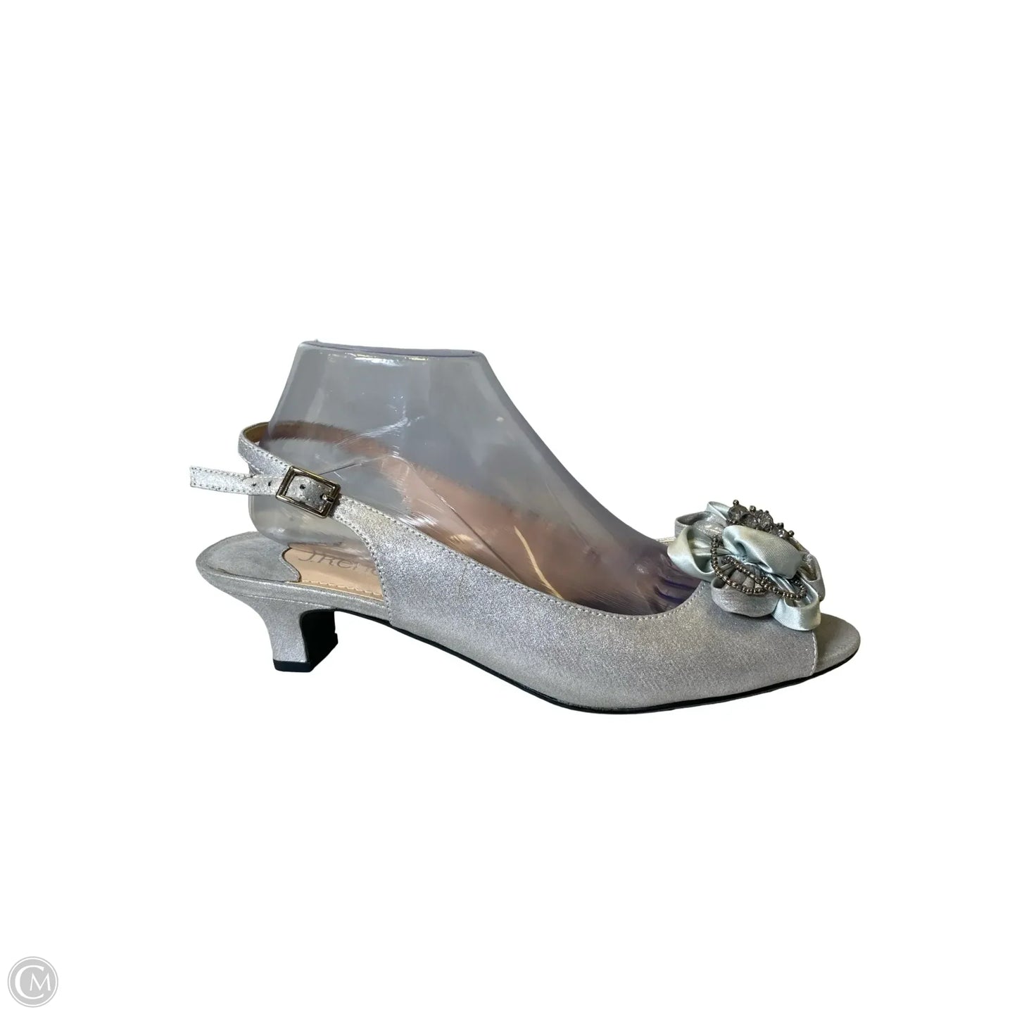 Shoes Heels Stiletto By Clothes Mentor In Silver, Size: 10