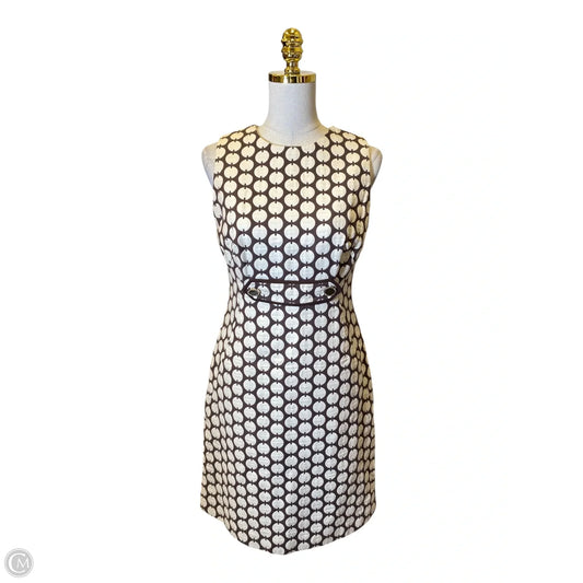 Dress Designer By Tory Burch In Brown & Cream, Size: S