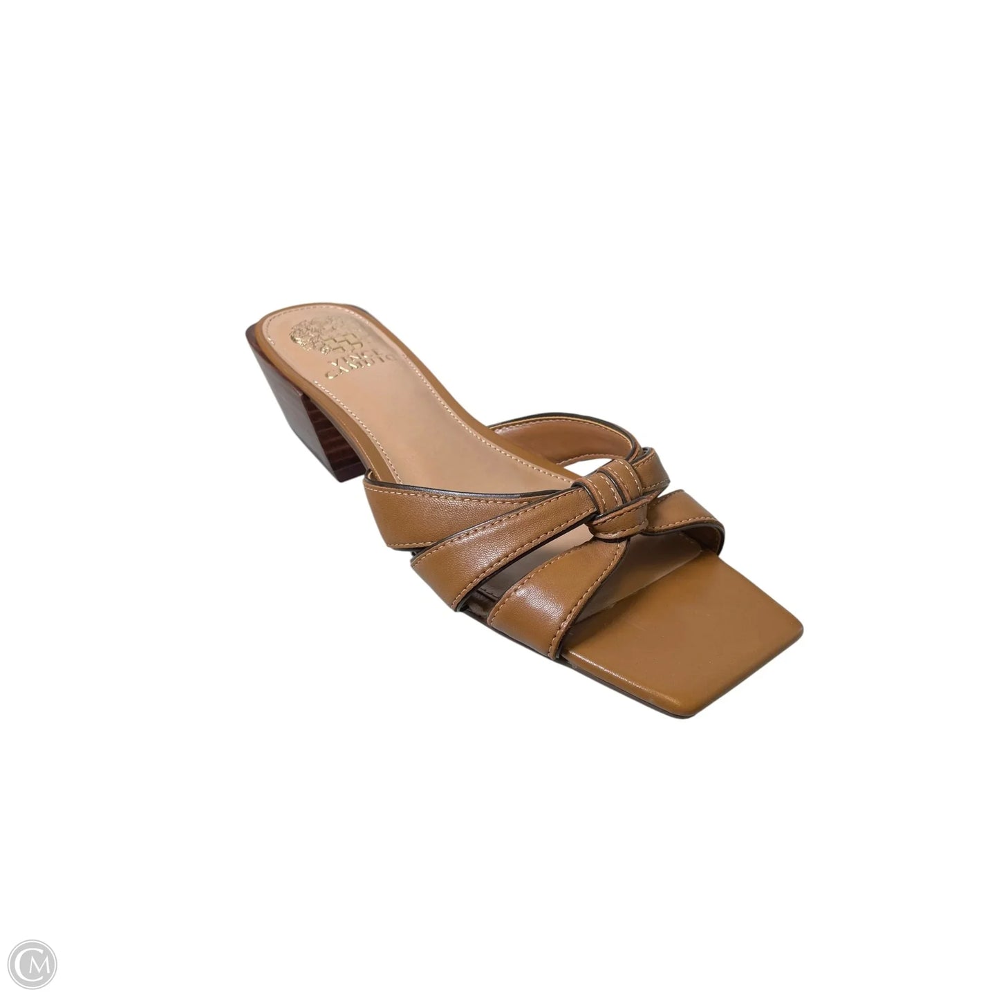 Sandals Heels Block By Vince Camuto In Brown, Size: 9