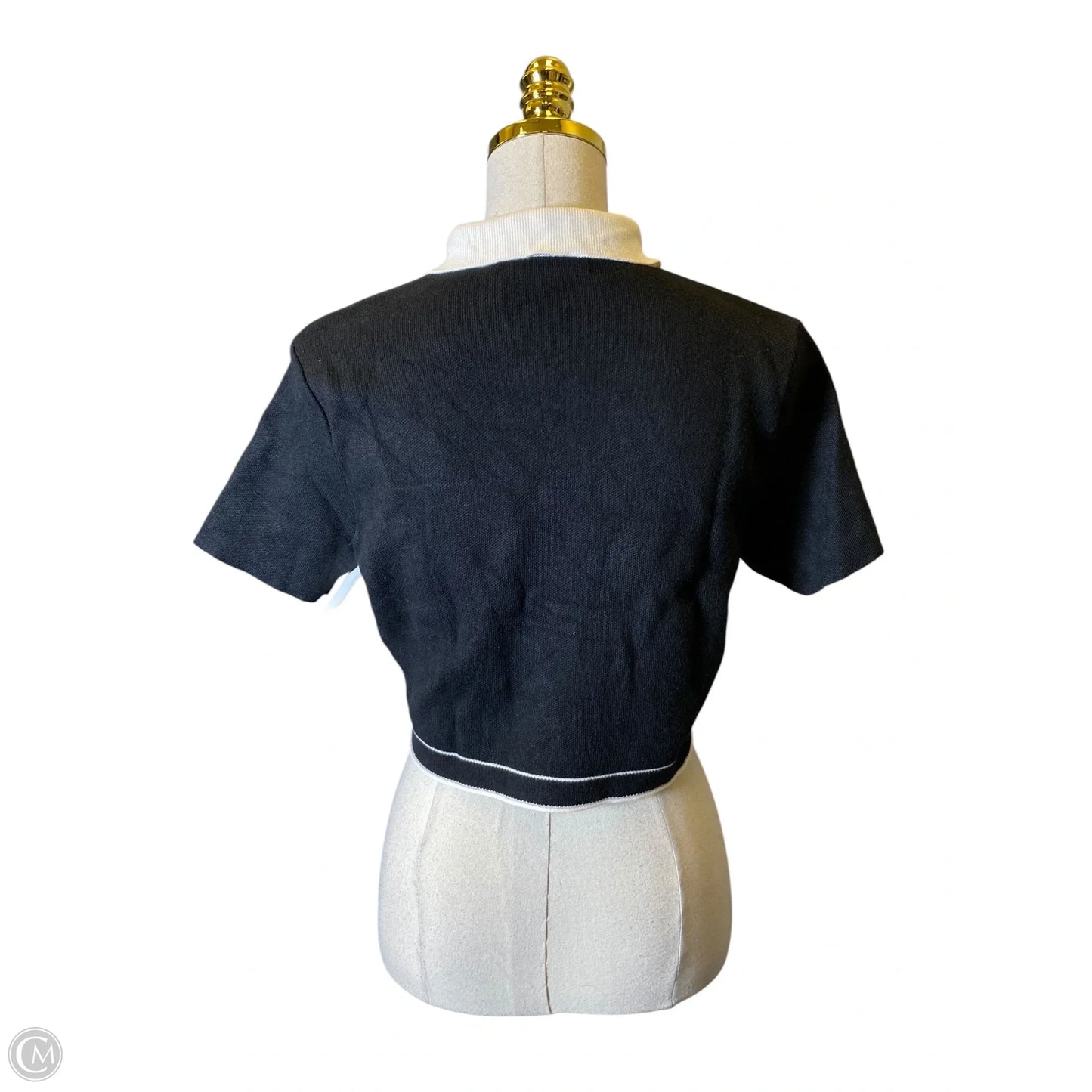 Sweater By Clothes Mentor In Black & White, Size: S