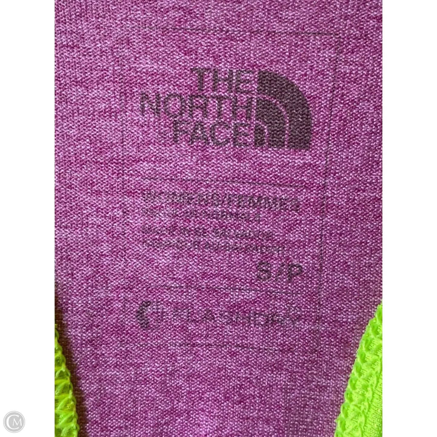 Athletic Tank Top By The North Face In Green & Purple, Size: S