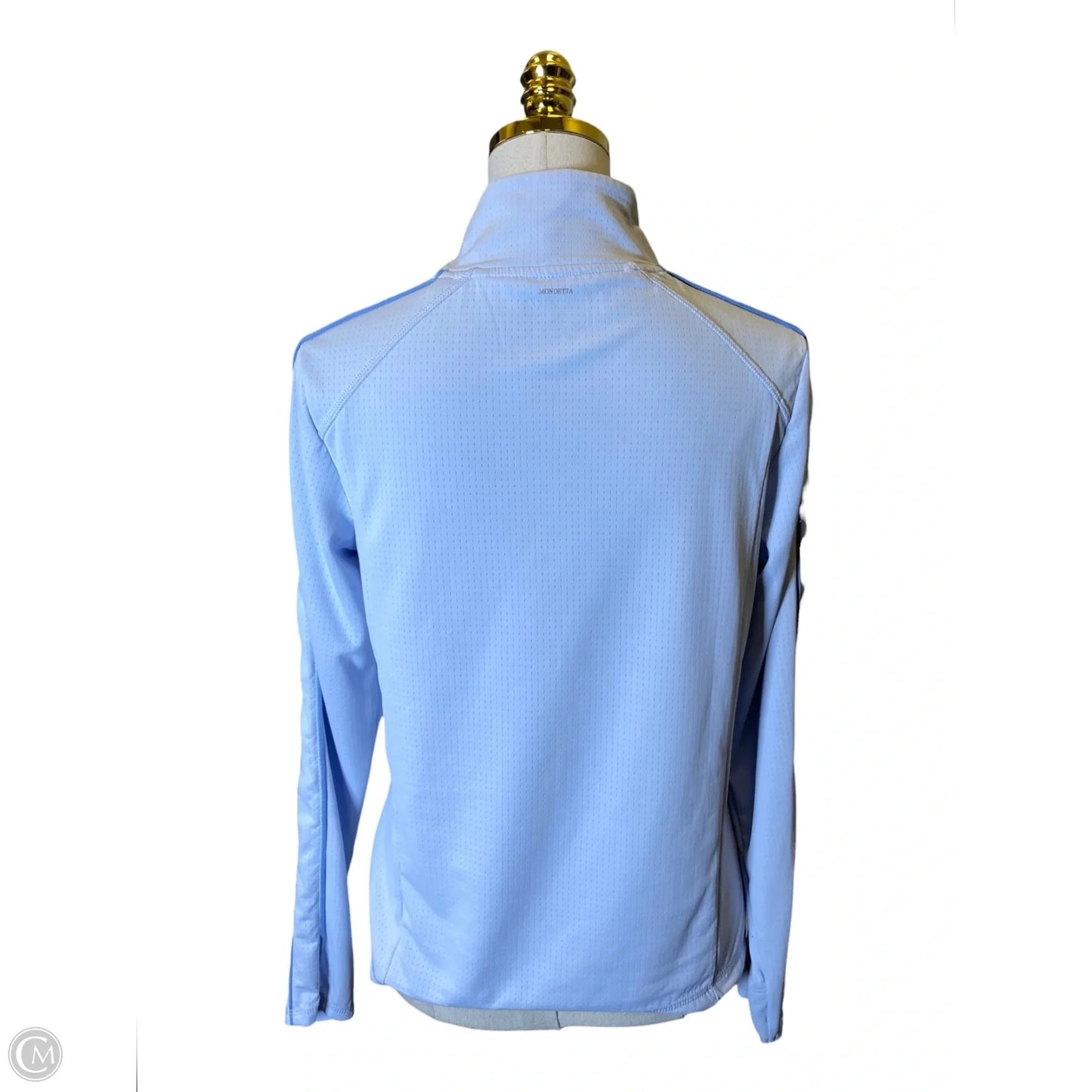 Athletic Top Long Sleeve Collar By Mondetta In Blue, Size: Medium