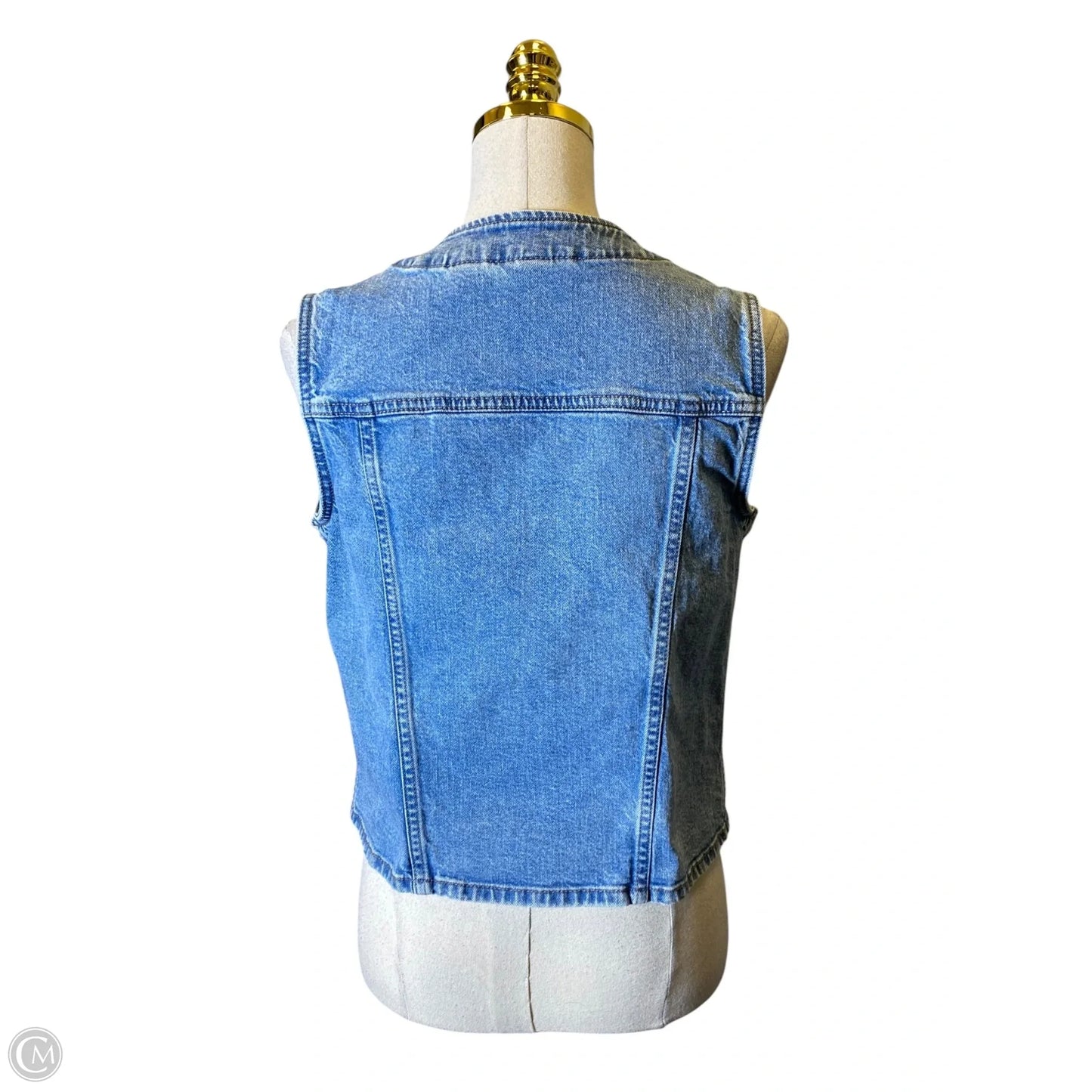 Vest Other By Universal Thread In Blue Denim, Size: M