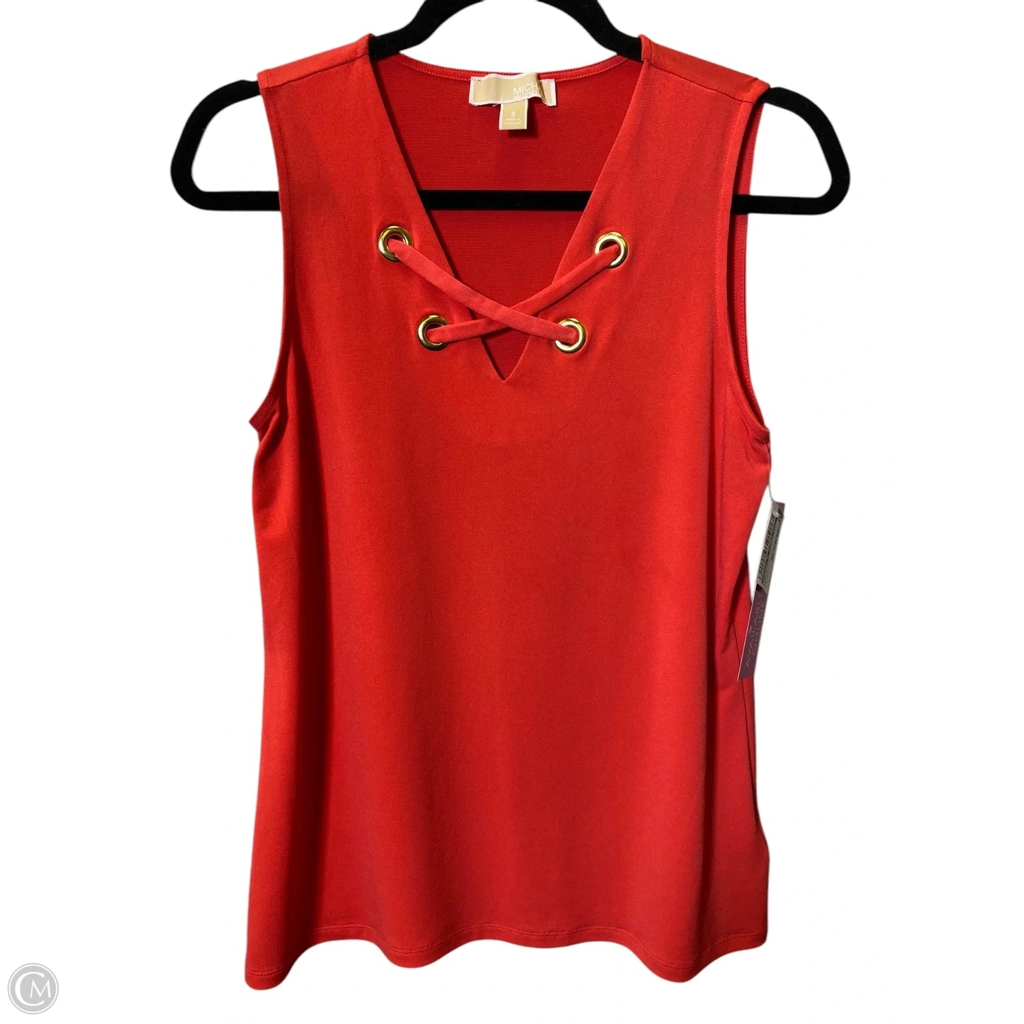 Top Sleeveless By Michael By Michael Kors In Orange, Size: S