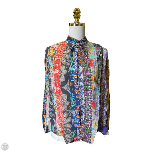 Top Long Sleeve Designer By Johnny Was In Multi-colored, Size: Xs