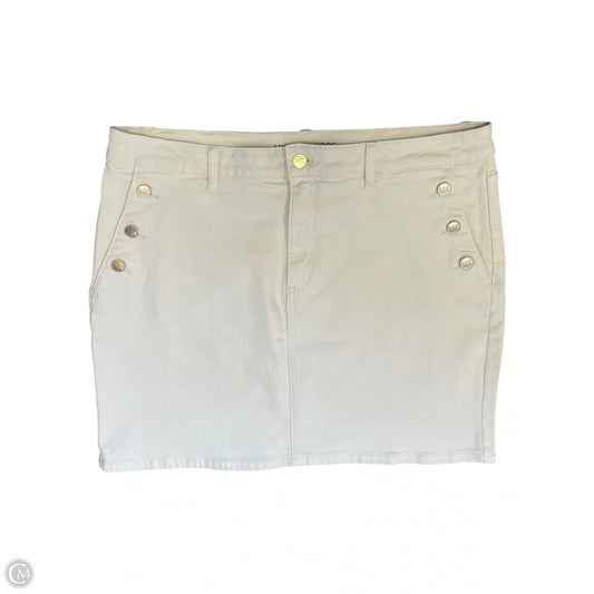 Skirt Designer By Michael Kors In Cream, Size: L