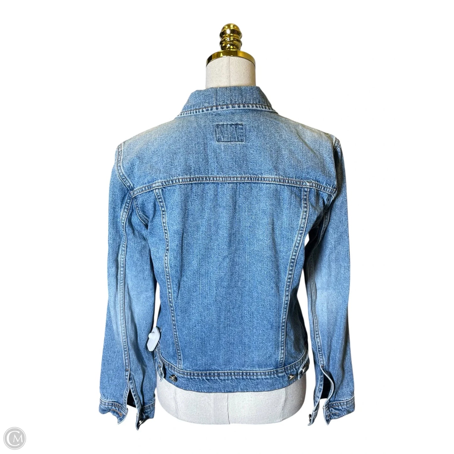 Jacket Denim By Calvin Klein In Blue Denim, Size: M