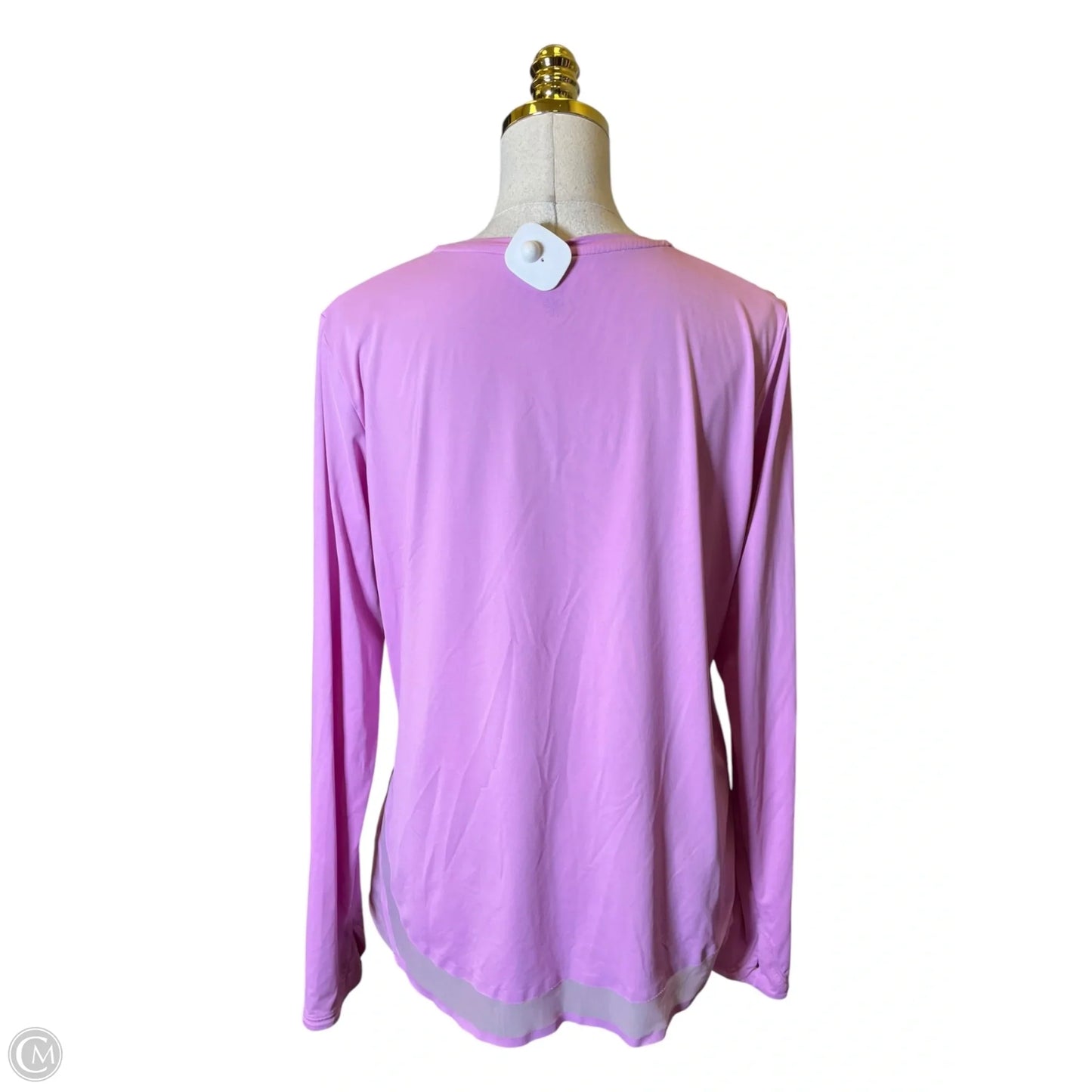 Athletic Top Long Sleeve Crewneck By Athleta In Purple, Size: L
