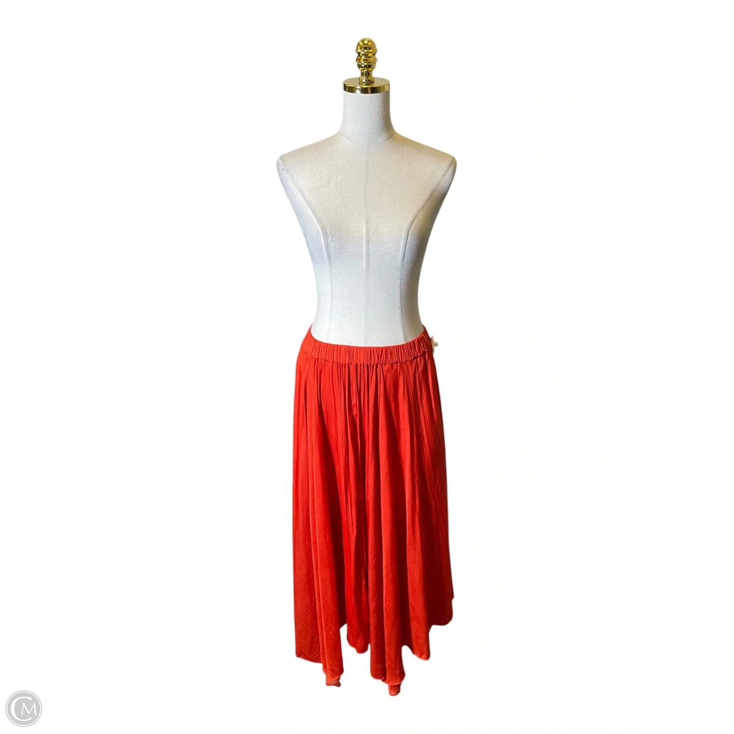Skirt Maxi By Anthropologie In Orange, Size: Xxs