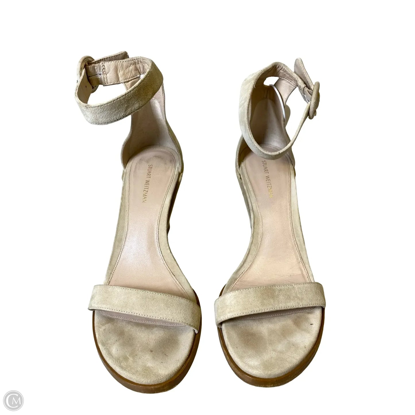 Shoes Designer By Stuart Weitzman In Beige, Size: 7.5
