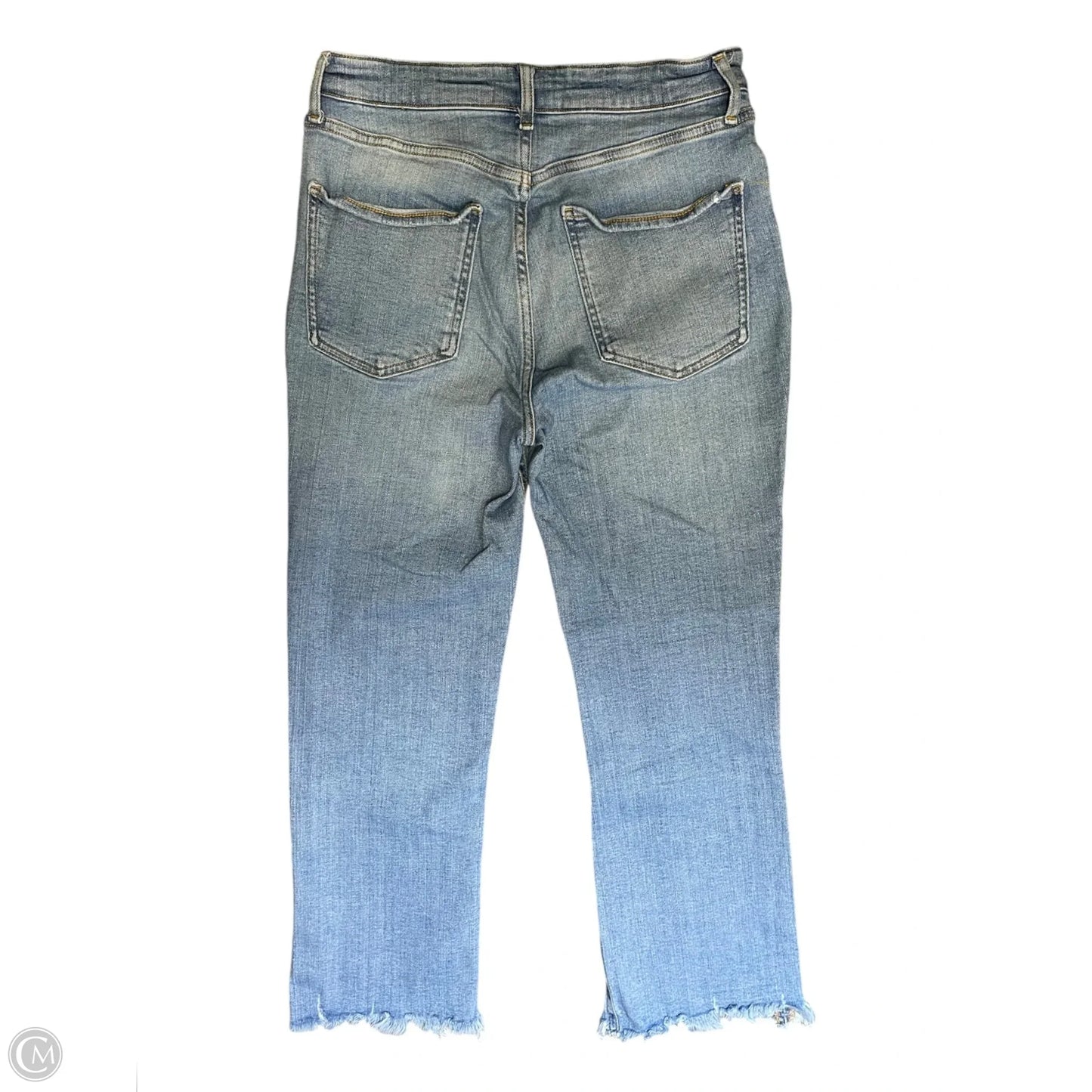 Jeans Straight By Zara In Blue Denim, Size: 8