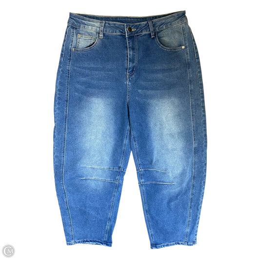 Jeans Wide Leg By Clothes Mentor In Blue Denim, Size: Xl