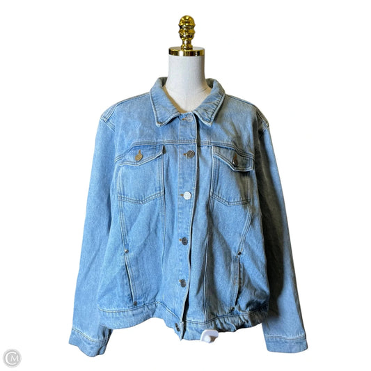 Jacket Denim By Clothes Mentor In Blue Denim, Size: 2x